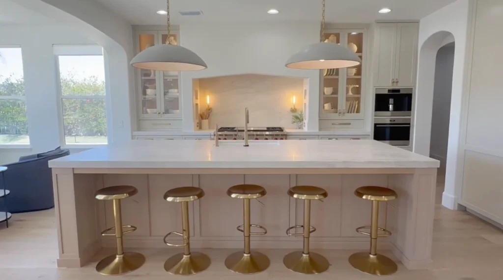Kitchen layout and designs in Mission Viejo with large island